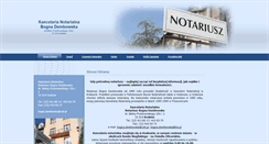 Desktop Screenshot of notariusz-dembowska.pl