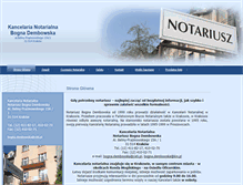 Tablet Screenshot of notariusz-dembowska.pl